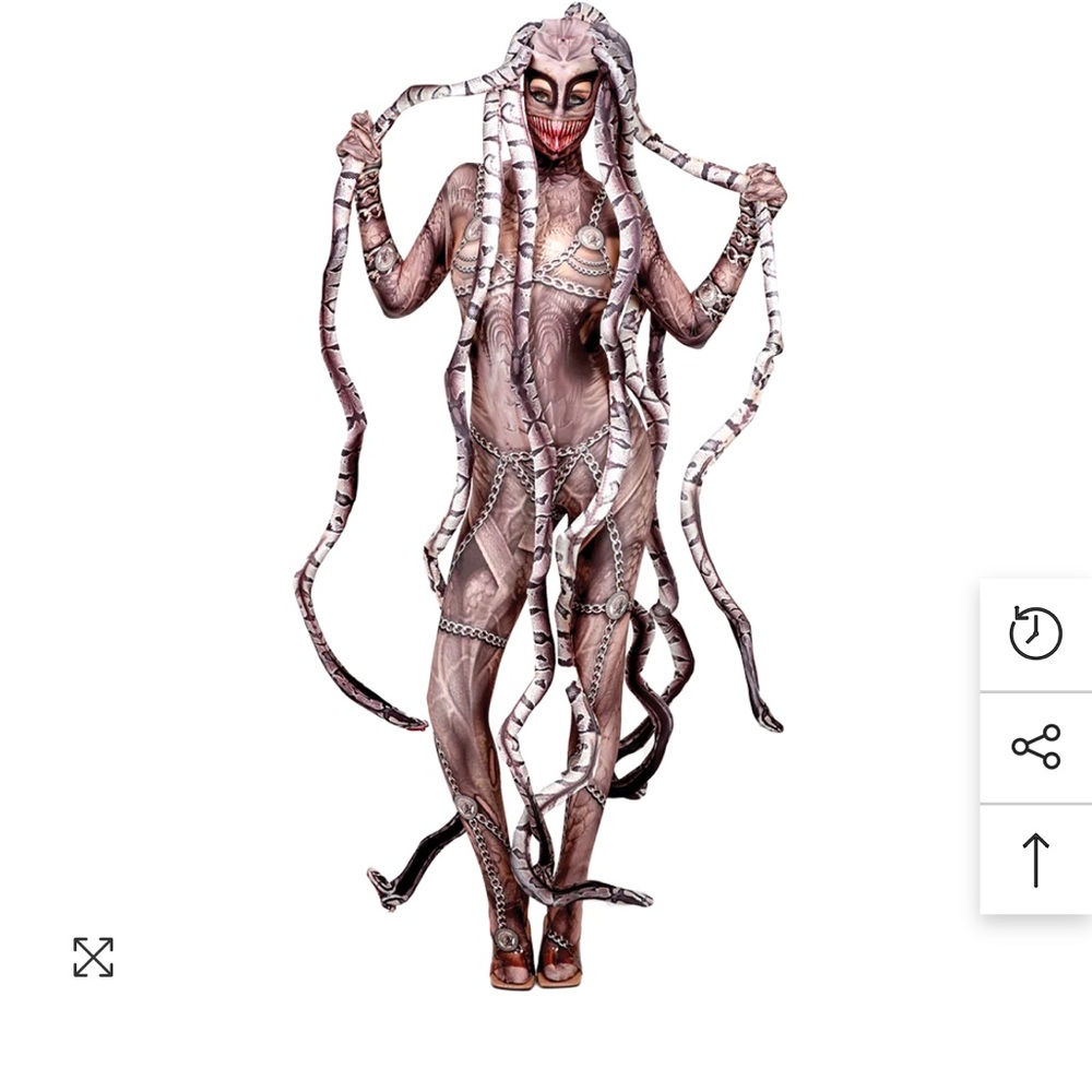New - NEVER WORN zentai suit. Medusa cosplay.